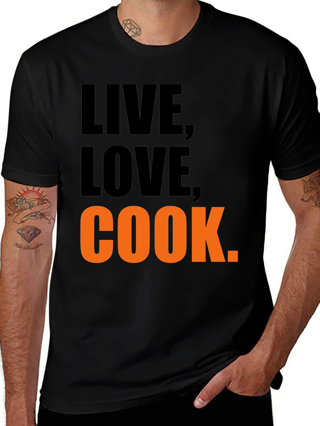 Variant 19 of Live, Love, Cook T-Shirt