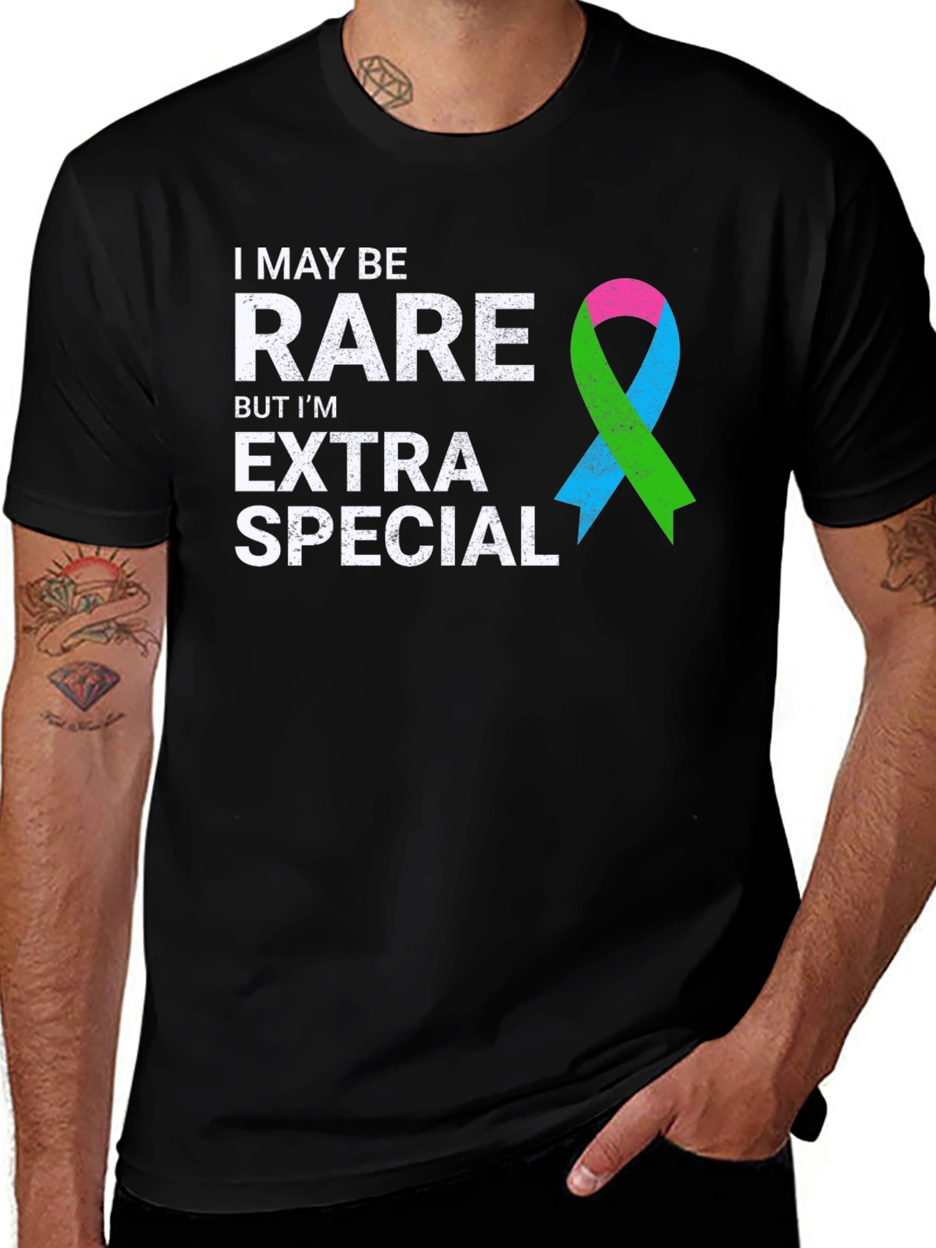 Variant 19 of Rare & Special Awareness Ribbon Graphic Tee
