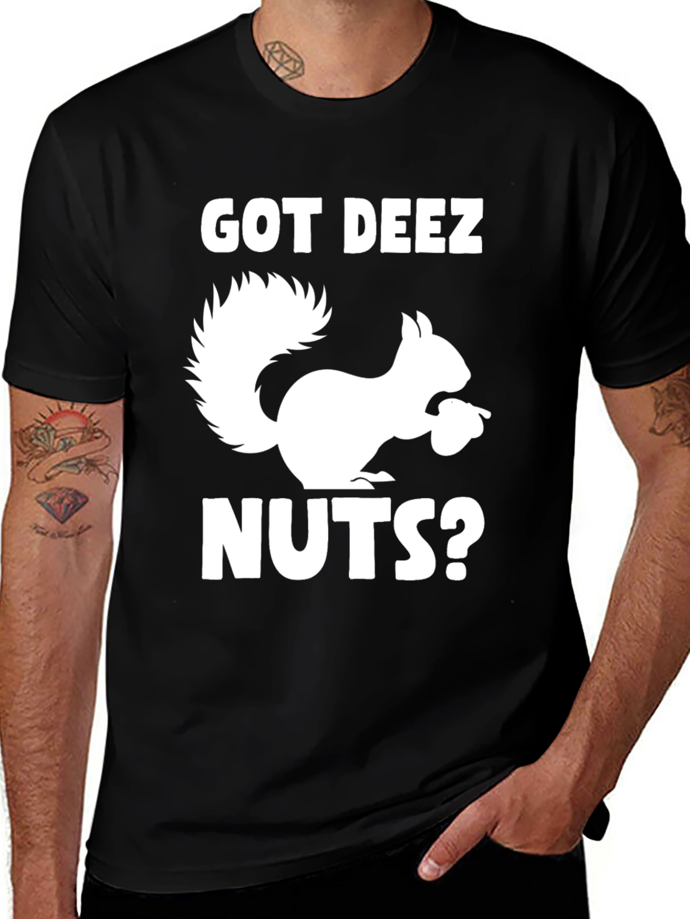 Variant 10 of Got Deez Nuts Squirrel T-Shirt