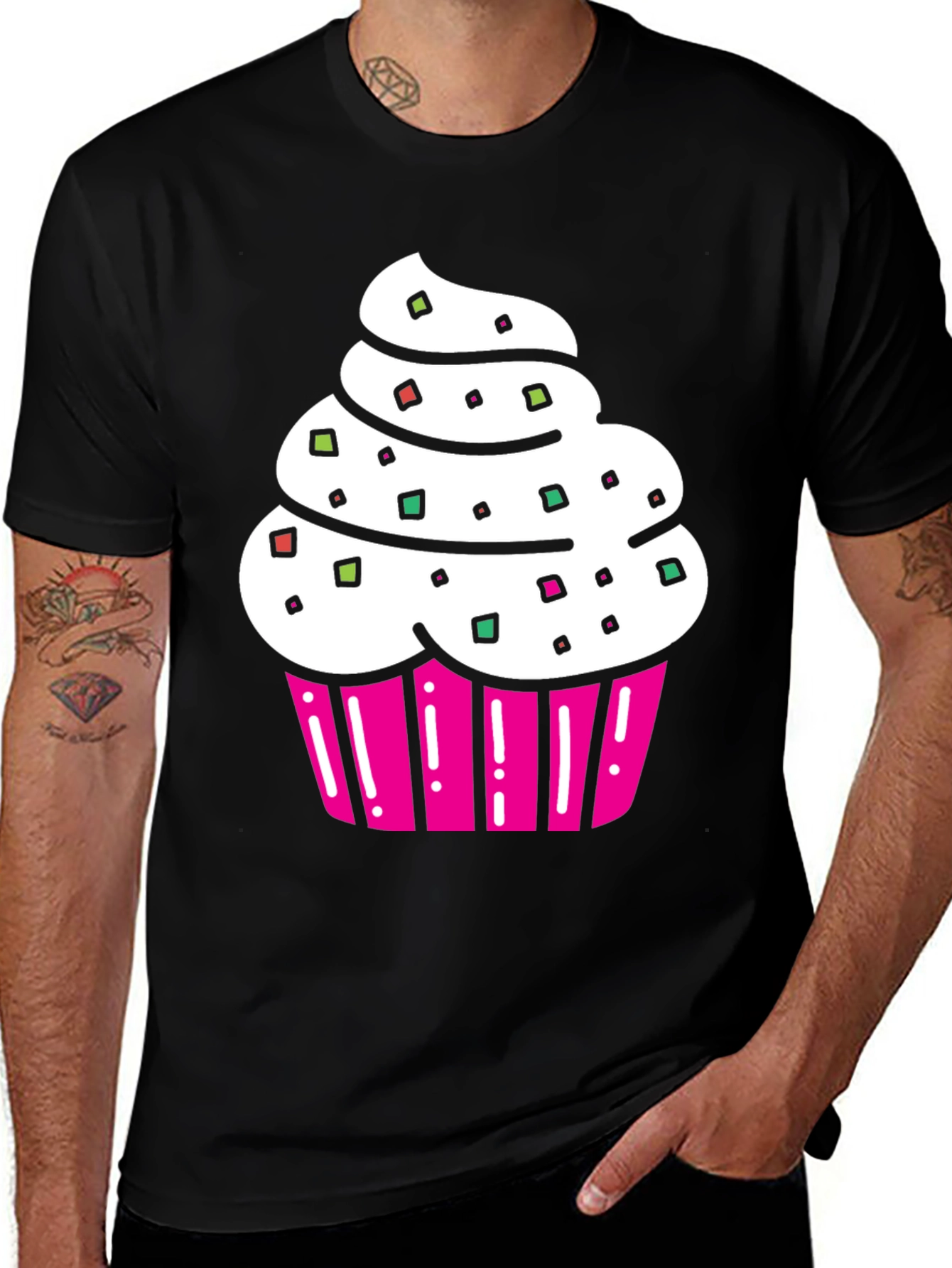 Variant 14 of Cupcake Graphic T-Shirt - Sweet Treat Tee