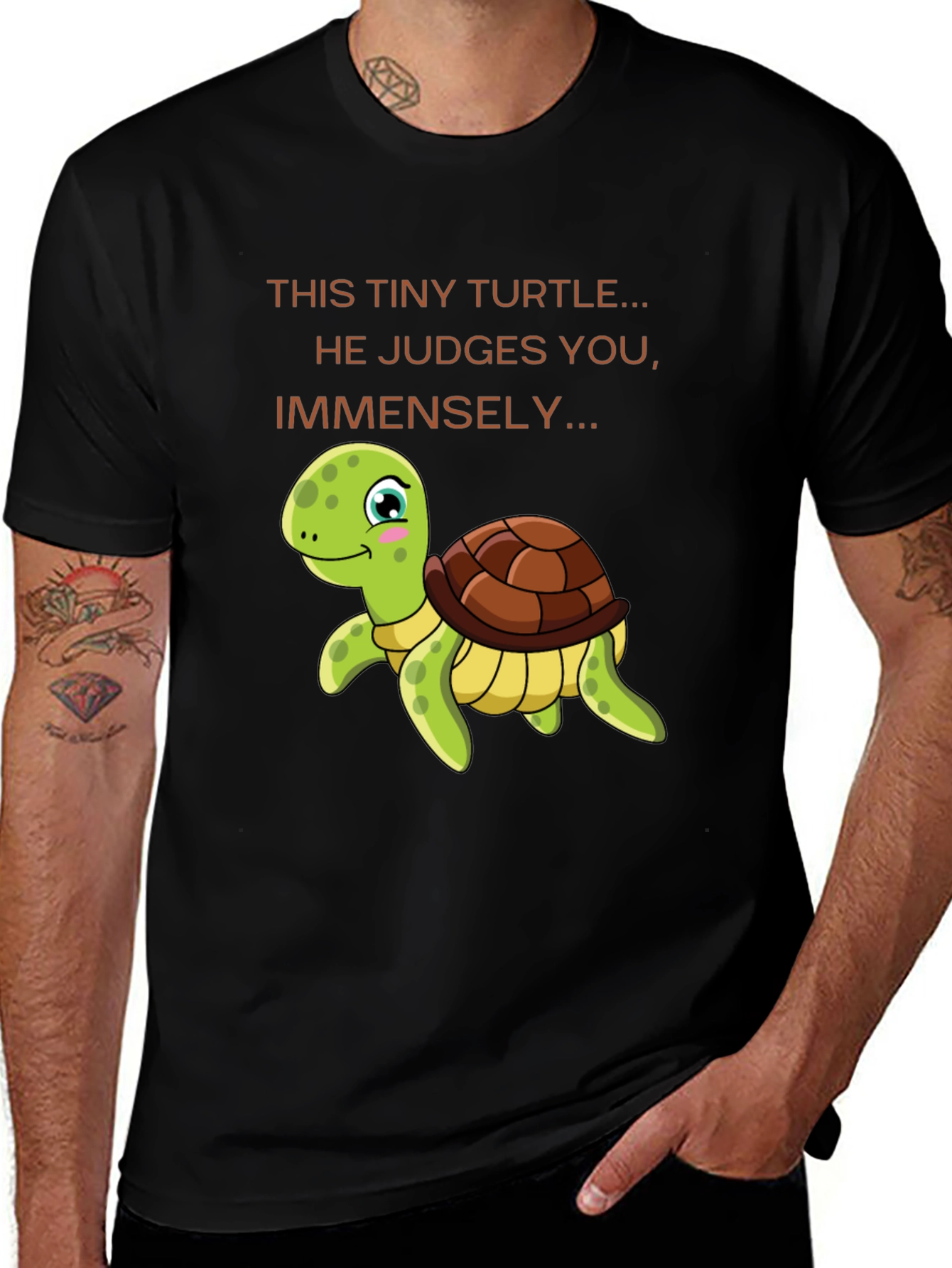 Variant 5 of Funny Turtle Graphic T-Shirt