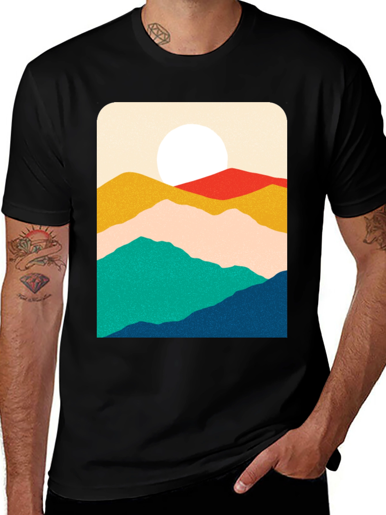 Variant 18 of Mountain Graphic Print T-Shirt - Relaxed Fit