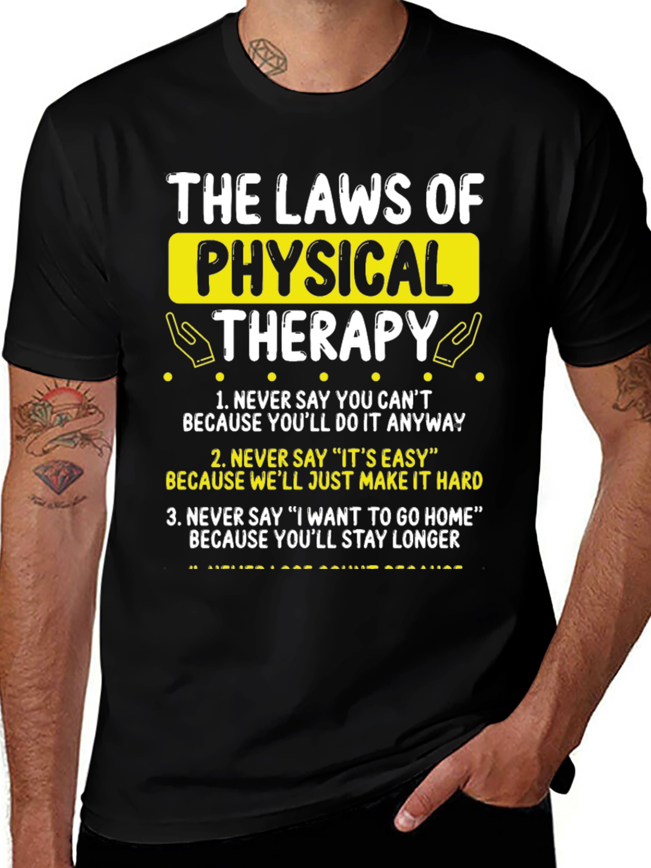 Variant 2 of Physical Therapy Laws Graphic T-Shirt