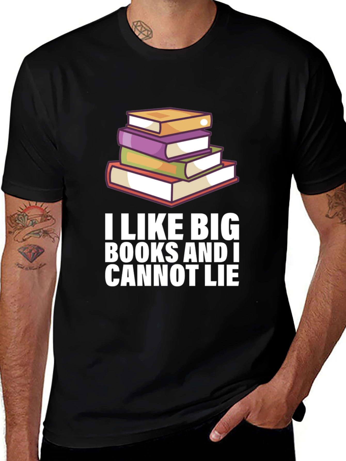 Variant 4 of I Like Big Books Graphic T-Shirt
