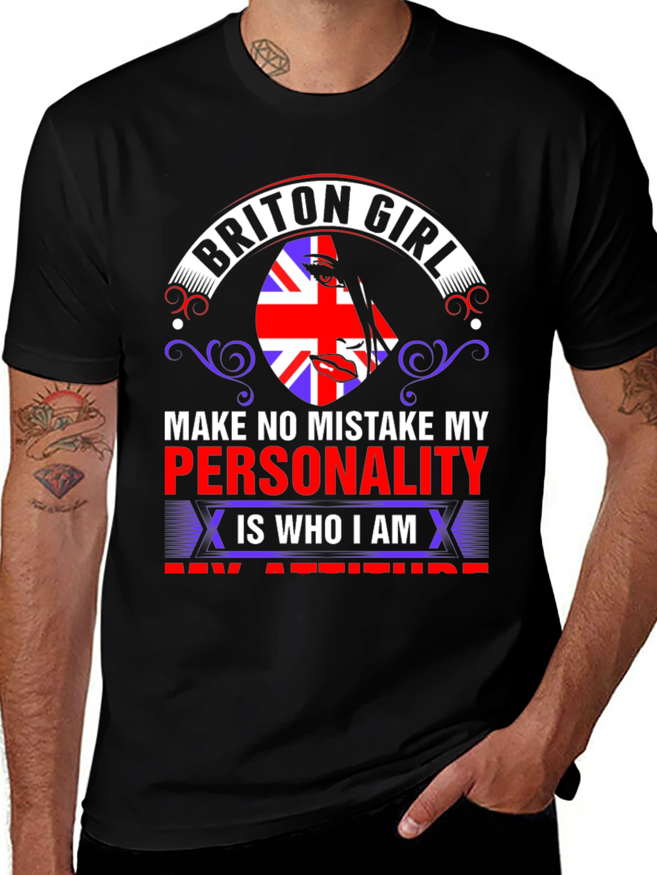 Variant 18 of Briton Girl Personality T-Shirt