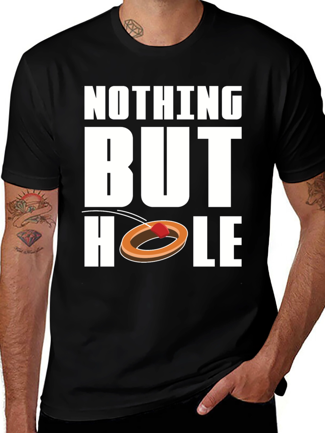 Variant 14 of Nothing But Hole Cornhole T-Shirt