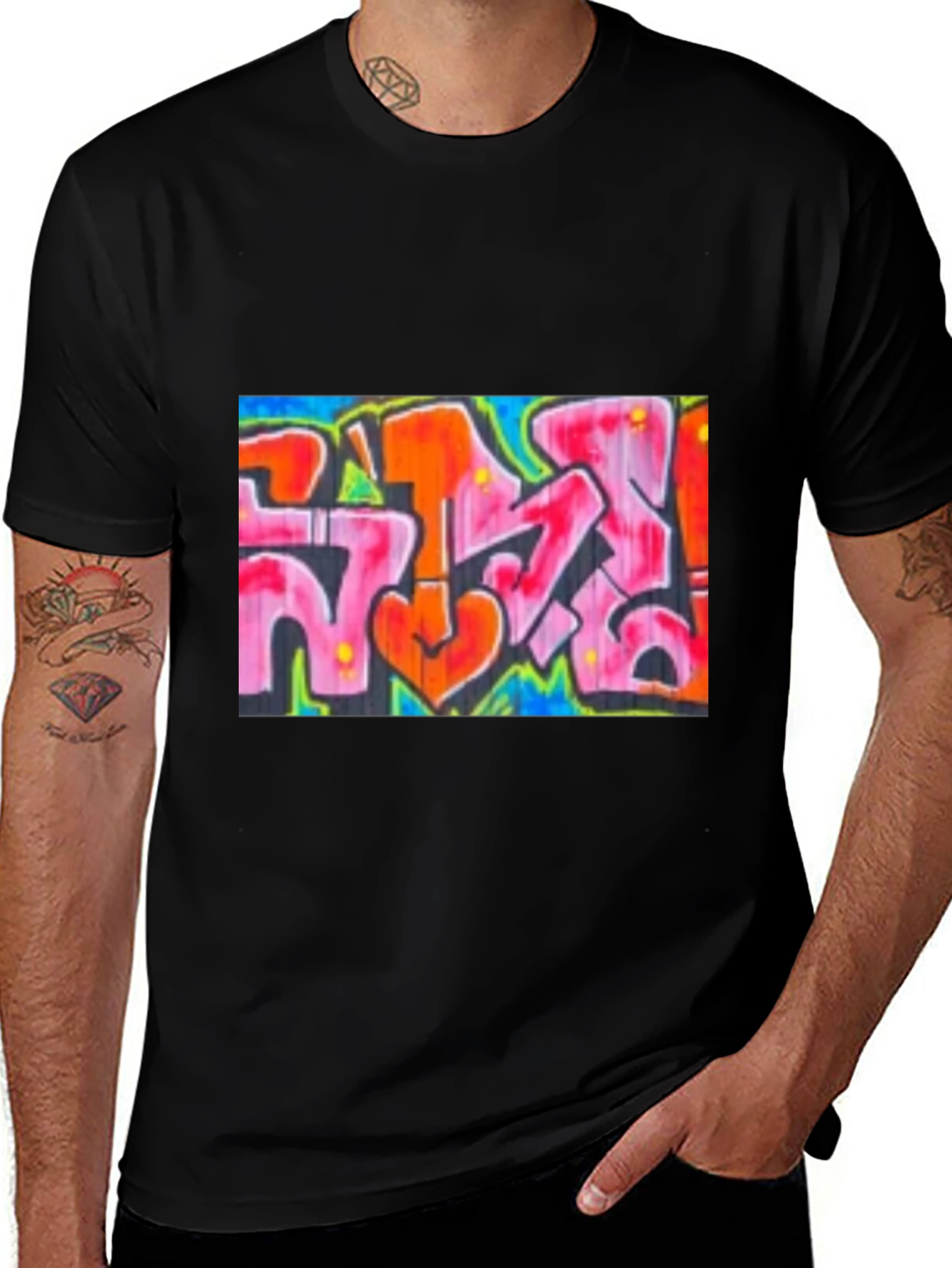 Variant 21 of Graffiti Art Tee - Unique Street Style