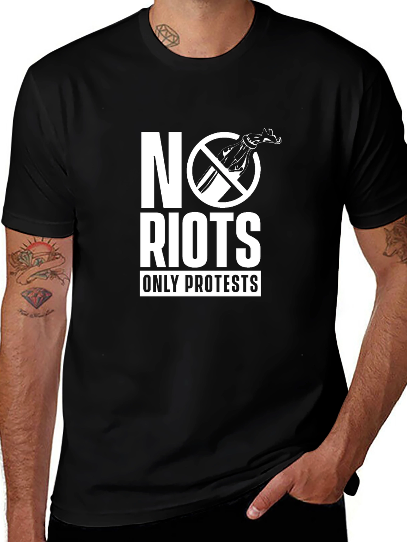 Variant 6 of No Riots Only Protests Graphic Tee