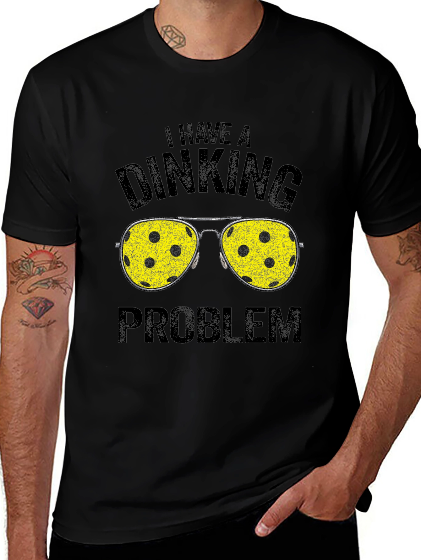 Variant 11 of Dinking Problem Pickleball T-Shirt Funny Sports Tee