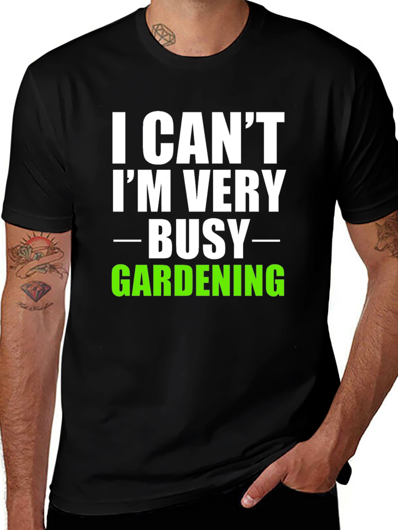 Variant 23 of I Can't I'm Very Busy Gardening T-Shirt
