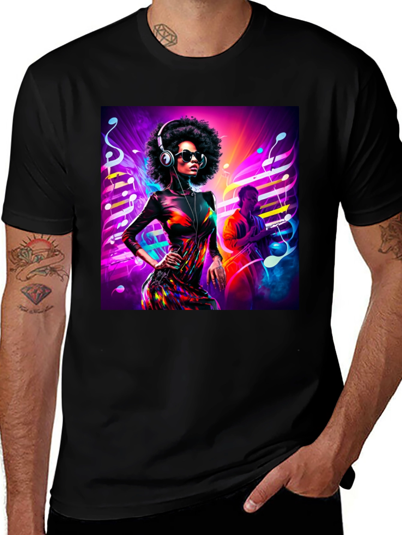 Variant 19 of Groovy Afro Diva Graphic Tee