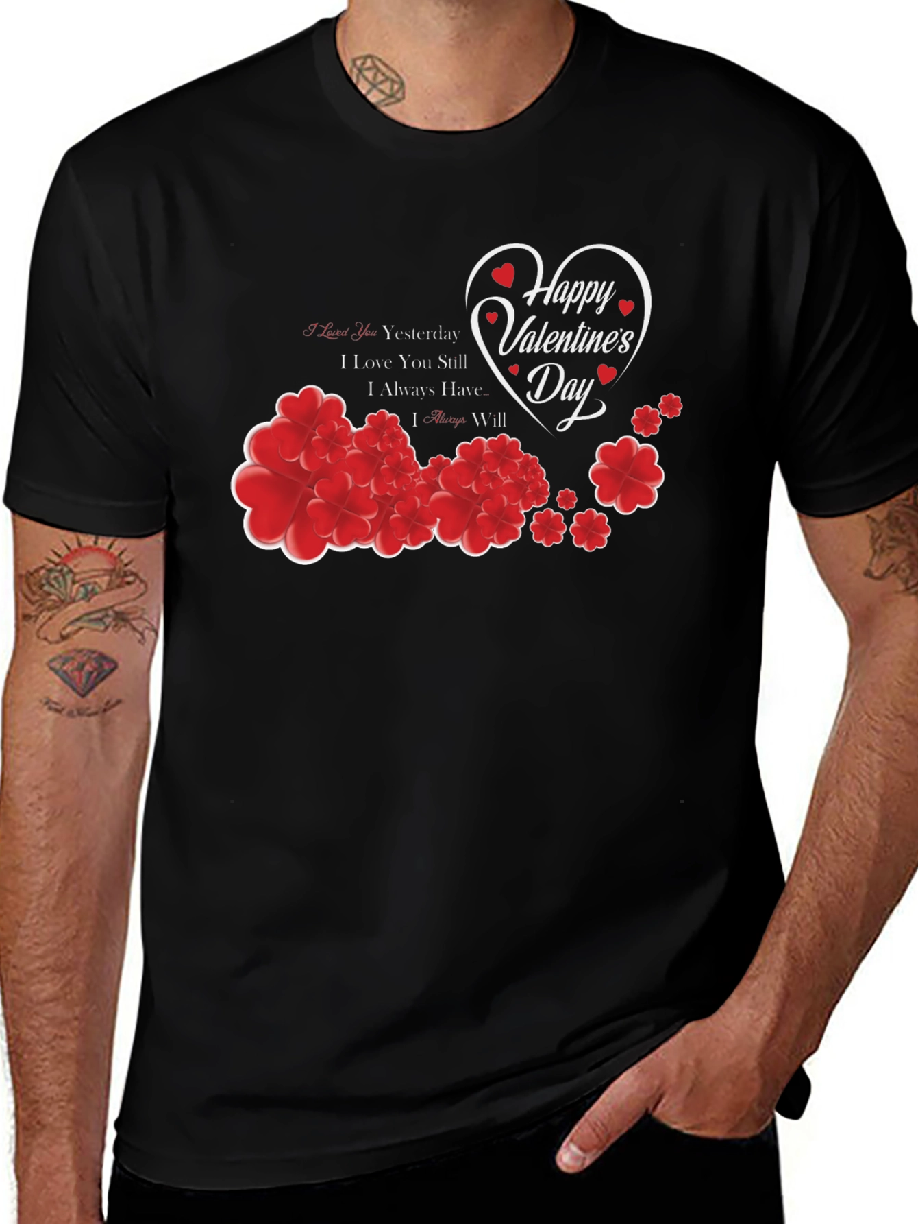 Variant 8 of Happy Valentine's Day Heart Graphic T-Shirt
