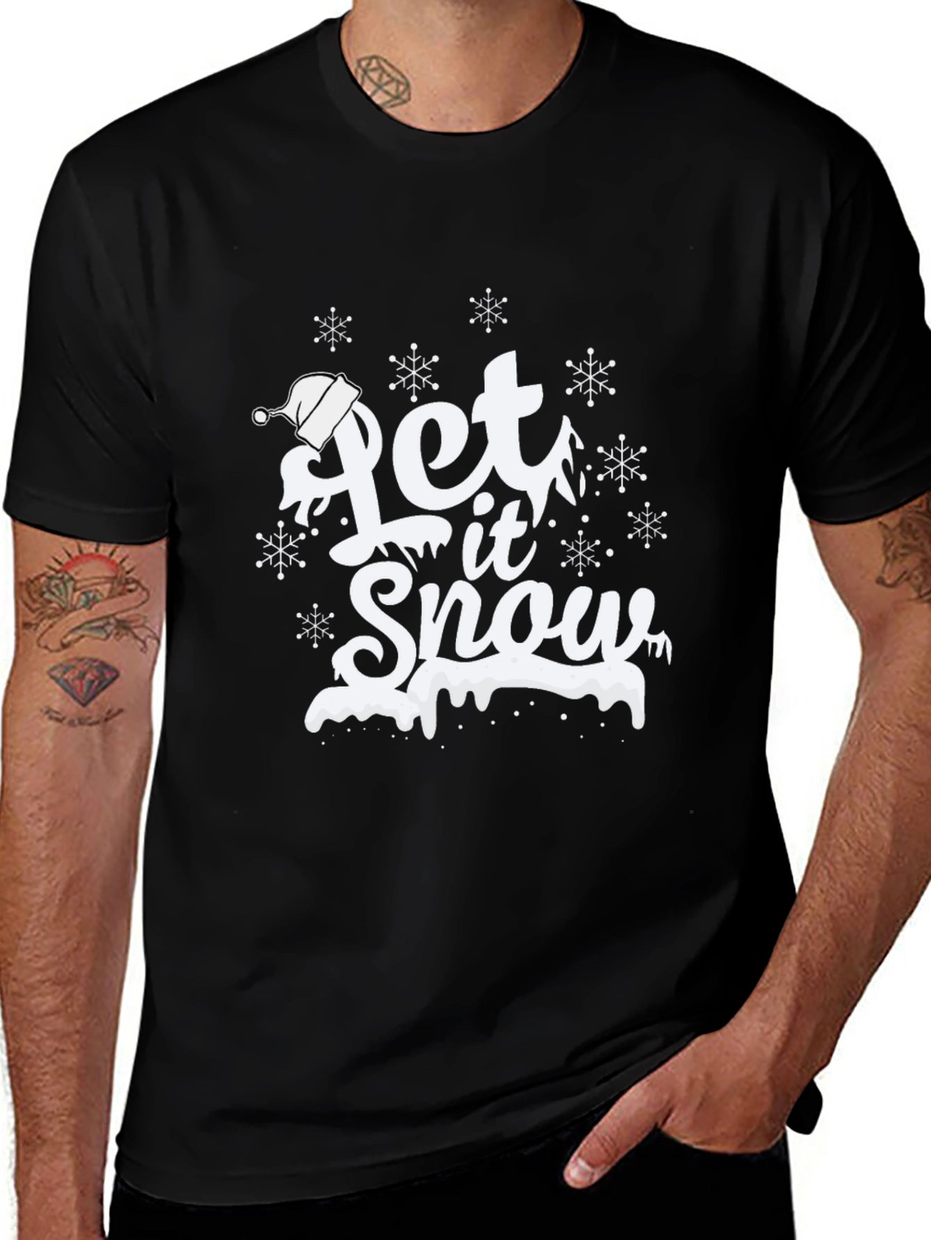 Variant 5 of Let It Snow Holiday Graphic Tee