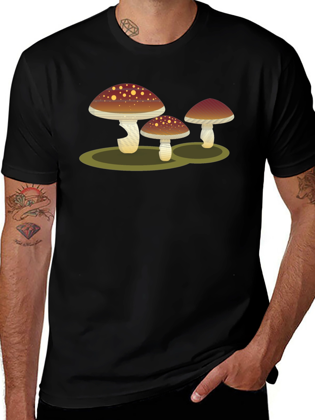 Variant 20 of Mushroom Graphic Tee - Unique Design