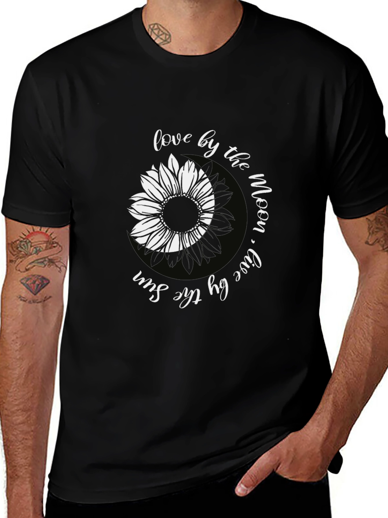 Sunflower Moon T-Shirt - Love by the Moon Live by the Sun