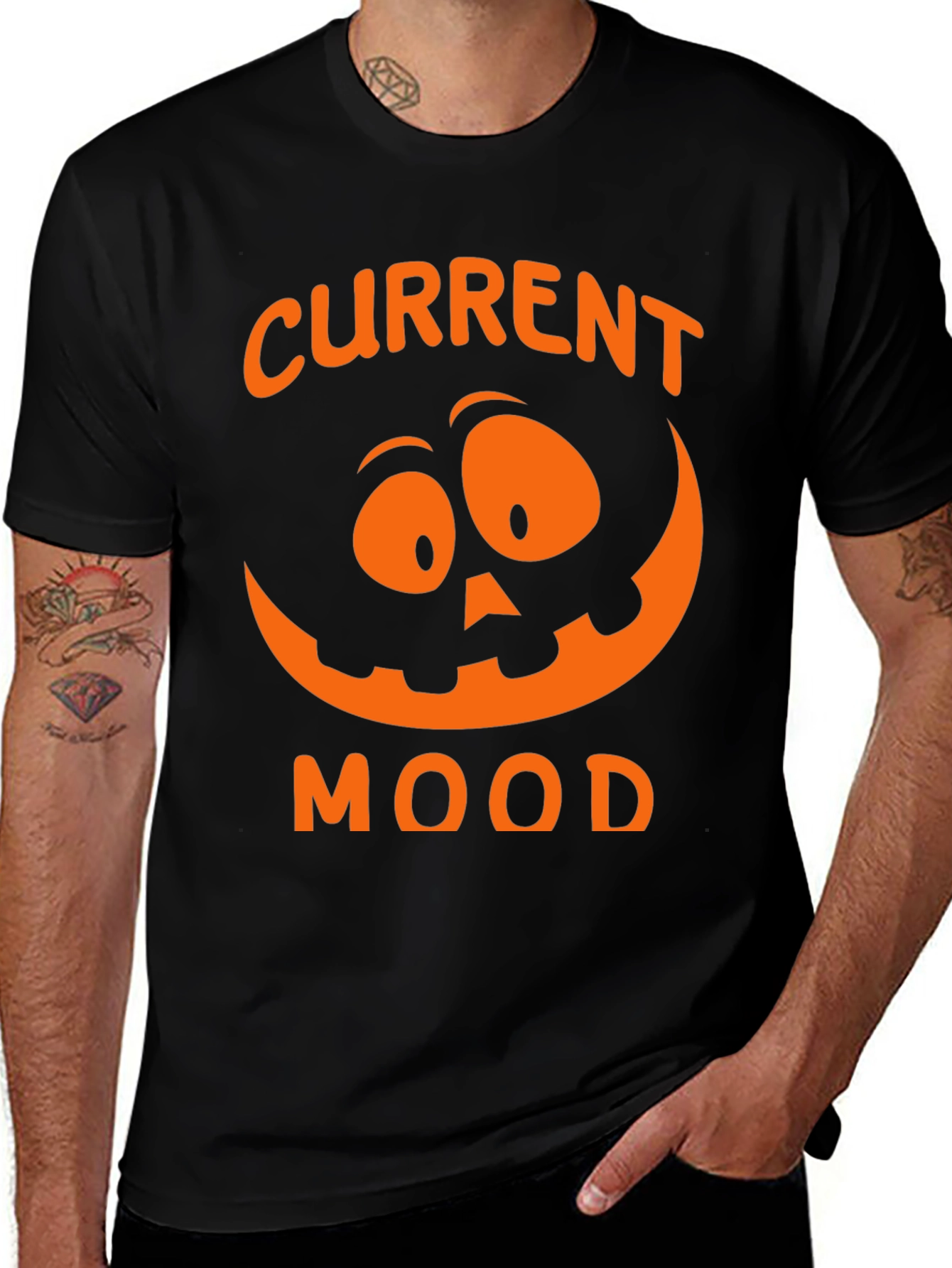 Variant 23 of Current Mood Halloween Pumpkin Graphic Tee
