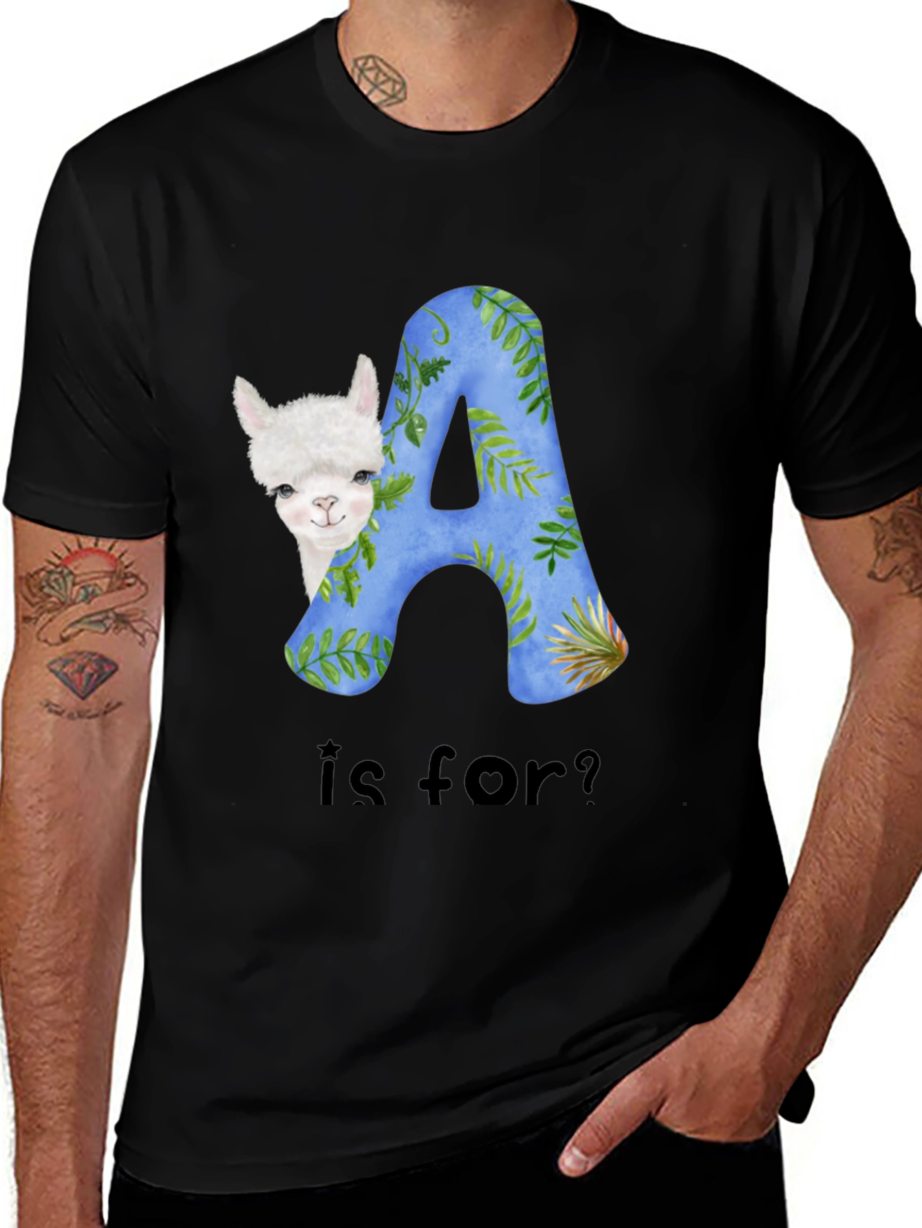 Variant 8 of Alpaca A is For? Graphic T-Shirt