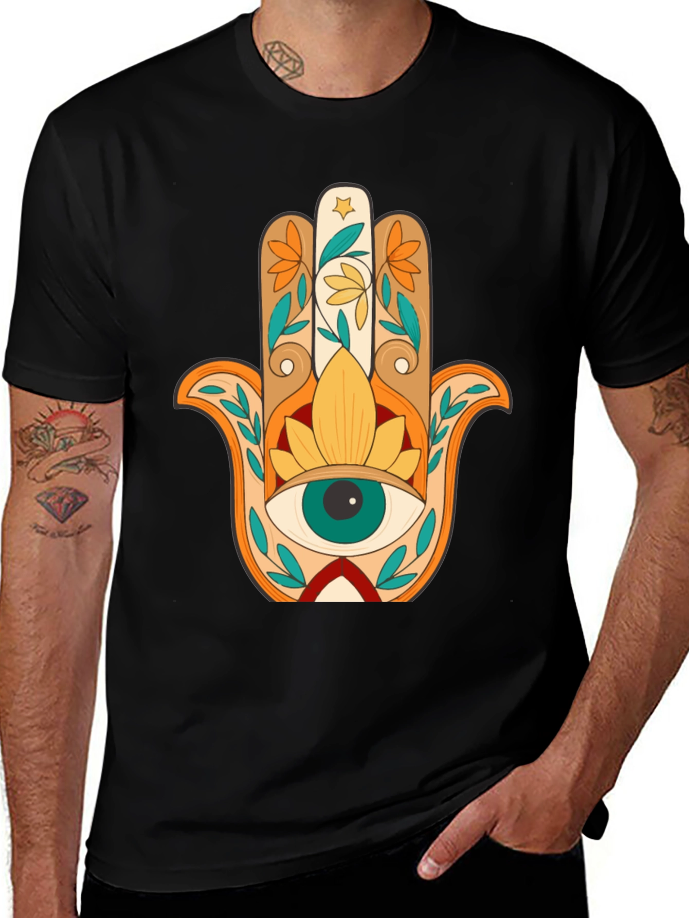 Variant 16 of Hamsa Hand Graphic Tee
