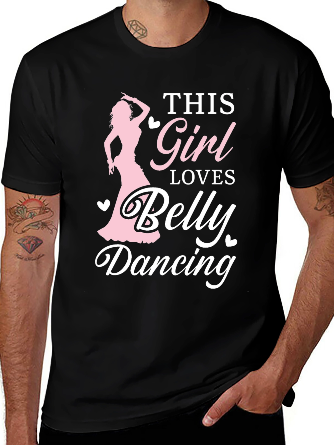 Variant 13 of Girl Loves Belly Dancing Graphic Tee
