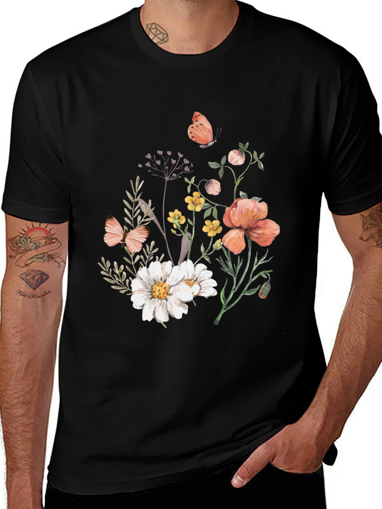 Variant 11 of Floral Bouquet Print T-Shirt