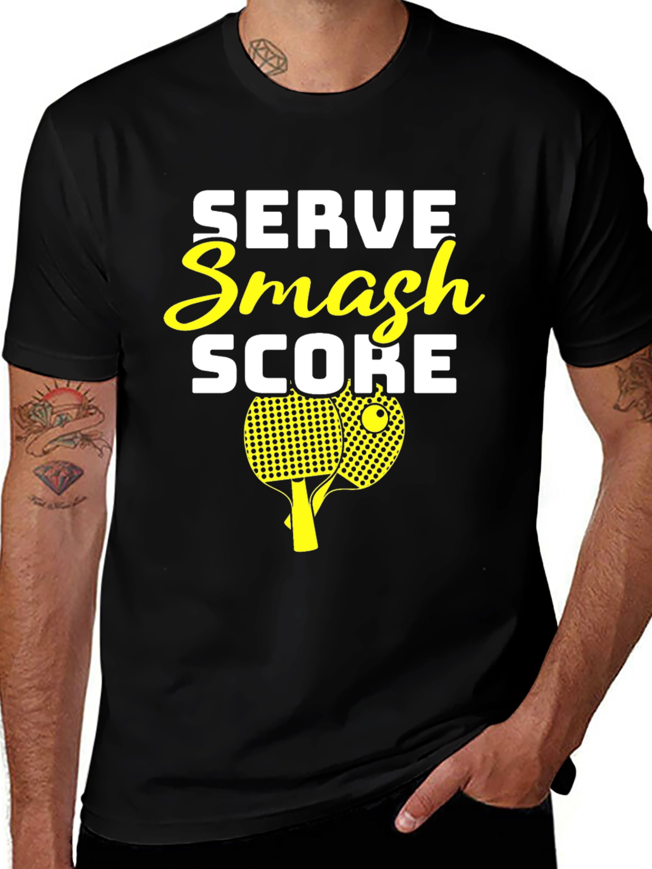 Variant 6 of Serve Smash Score T-Shirt