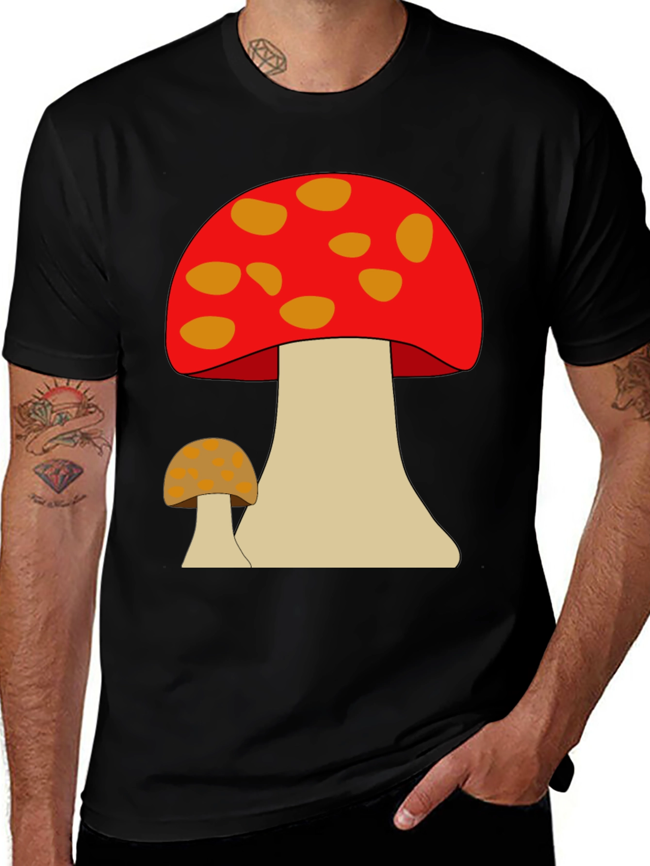 Variant 17 of Mushroom Graphic Tee - Funky Fungi T-Shirt