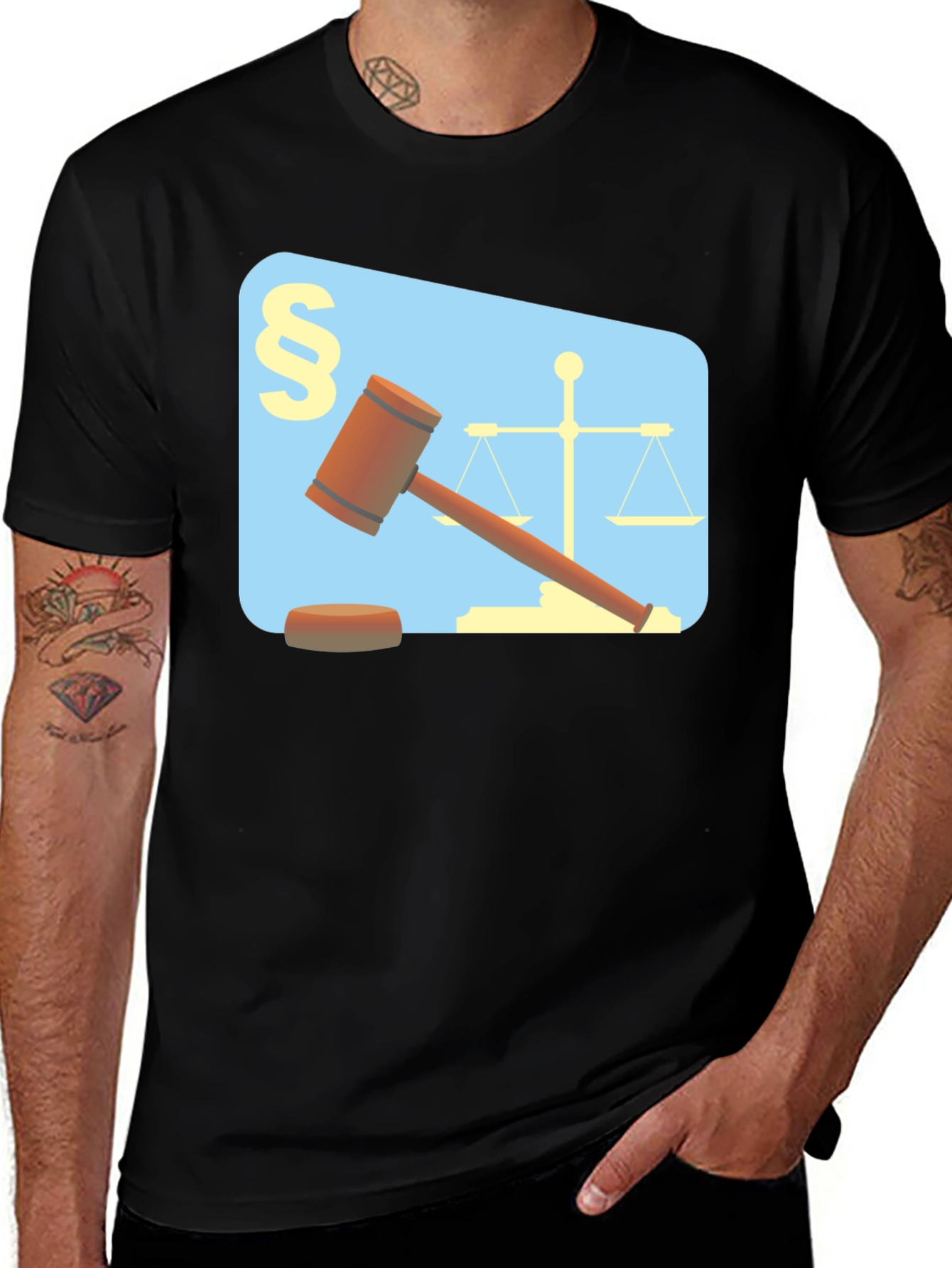 Law & Justice Graphic T-Shirt