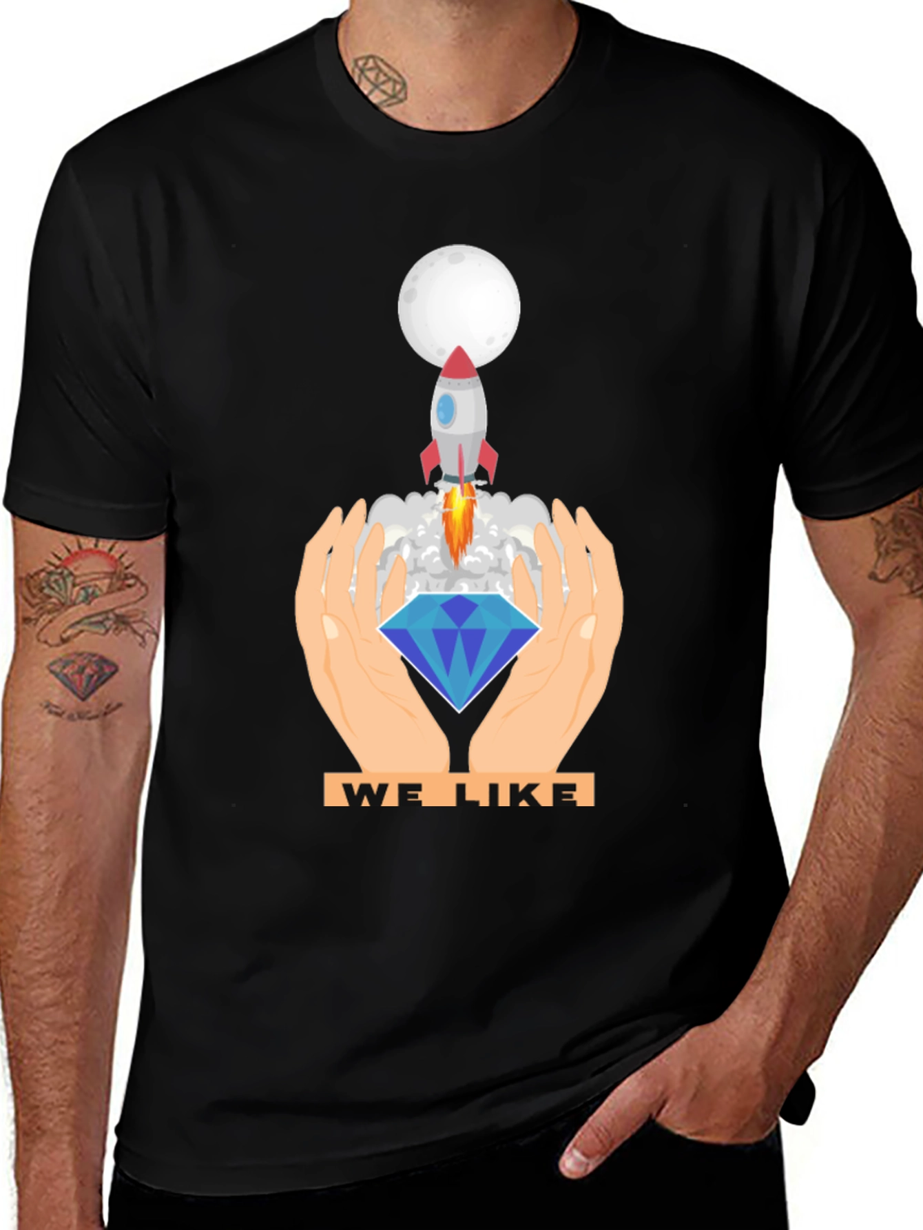 Variant 19 of We Like Diamond Rocket T-Shirt