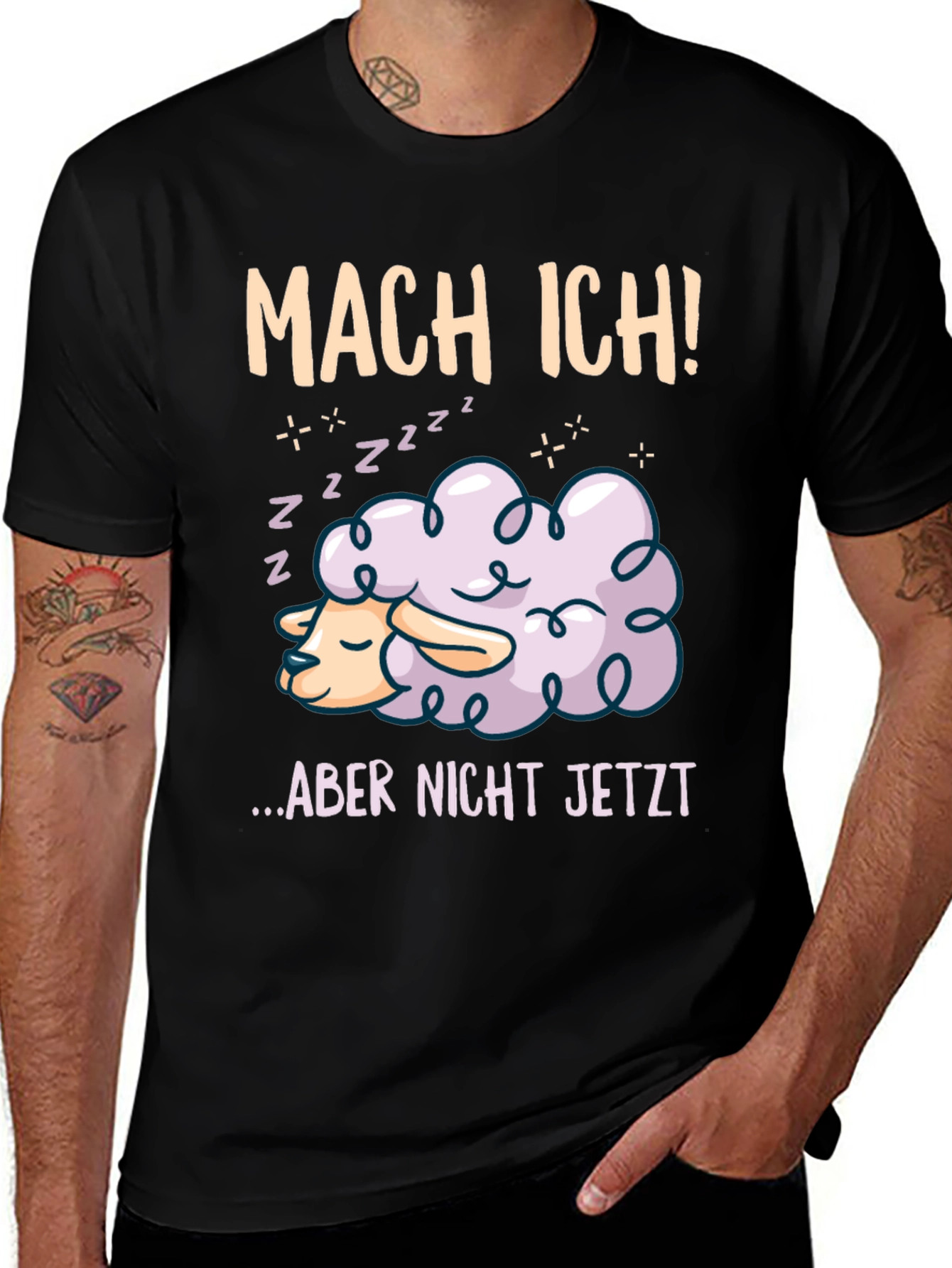 Mach Ich! T-Shirt - Sleeping Sheep Design