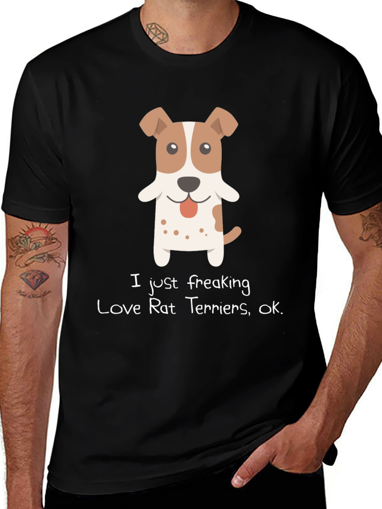 Variant 29 of I Love Rat Terriers Graphic T-Shirt