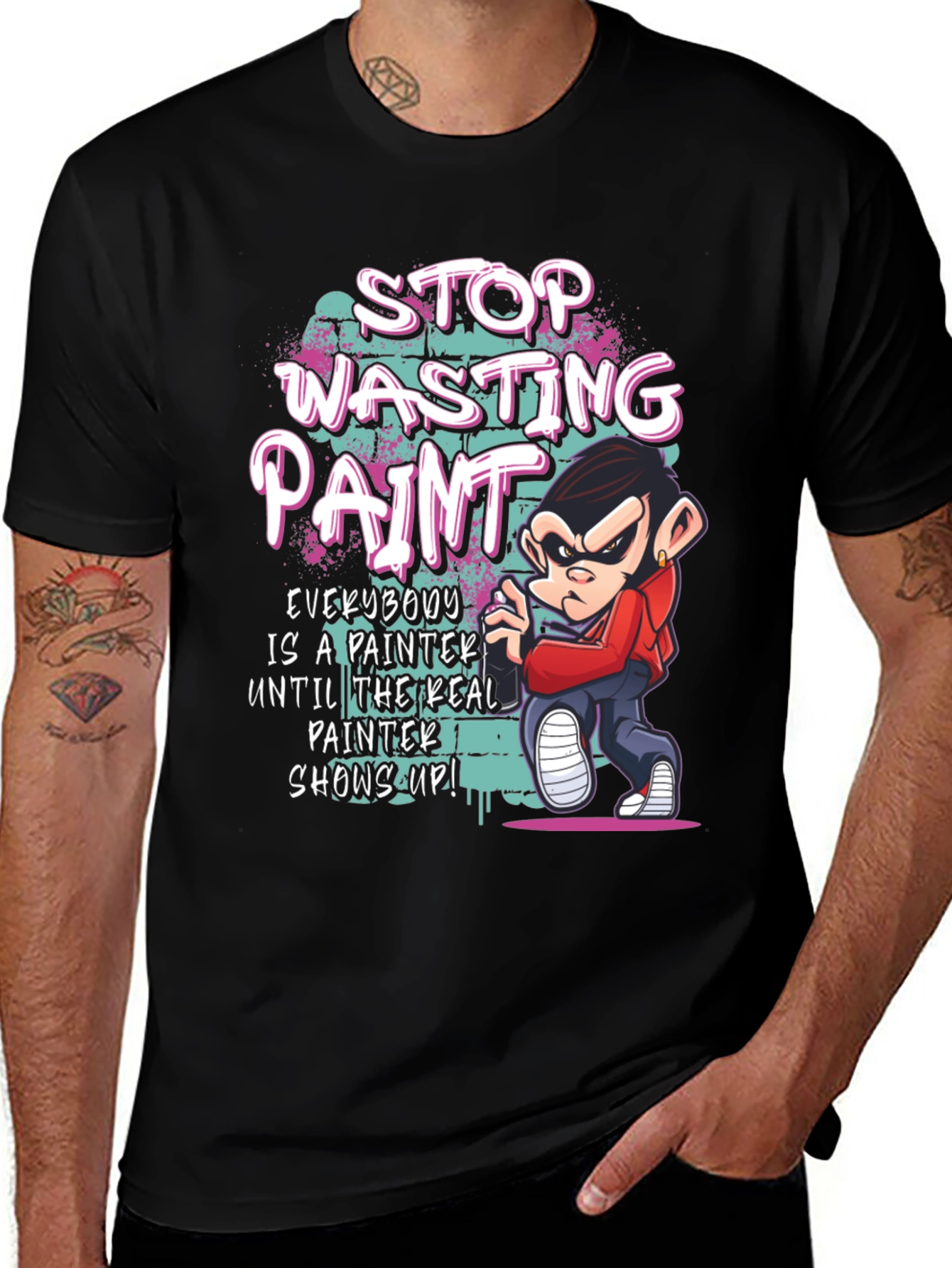 Variant 24 of Stop Wasting Paint Graphic Tee