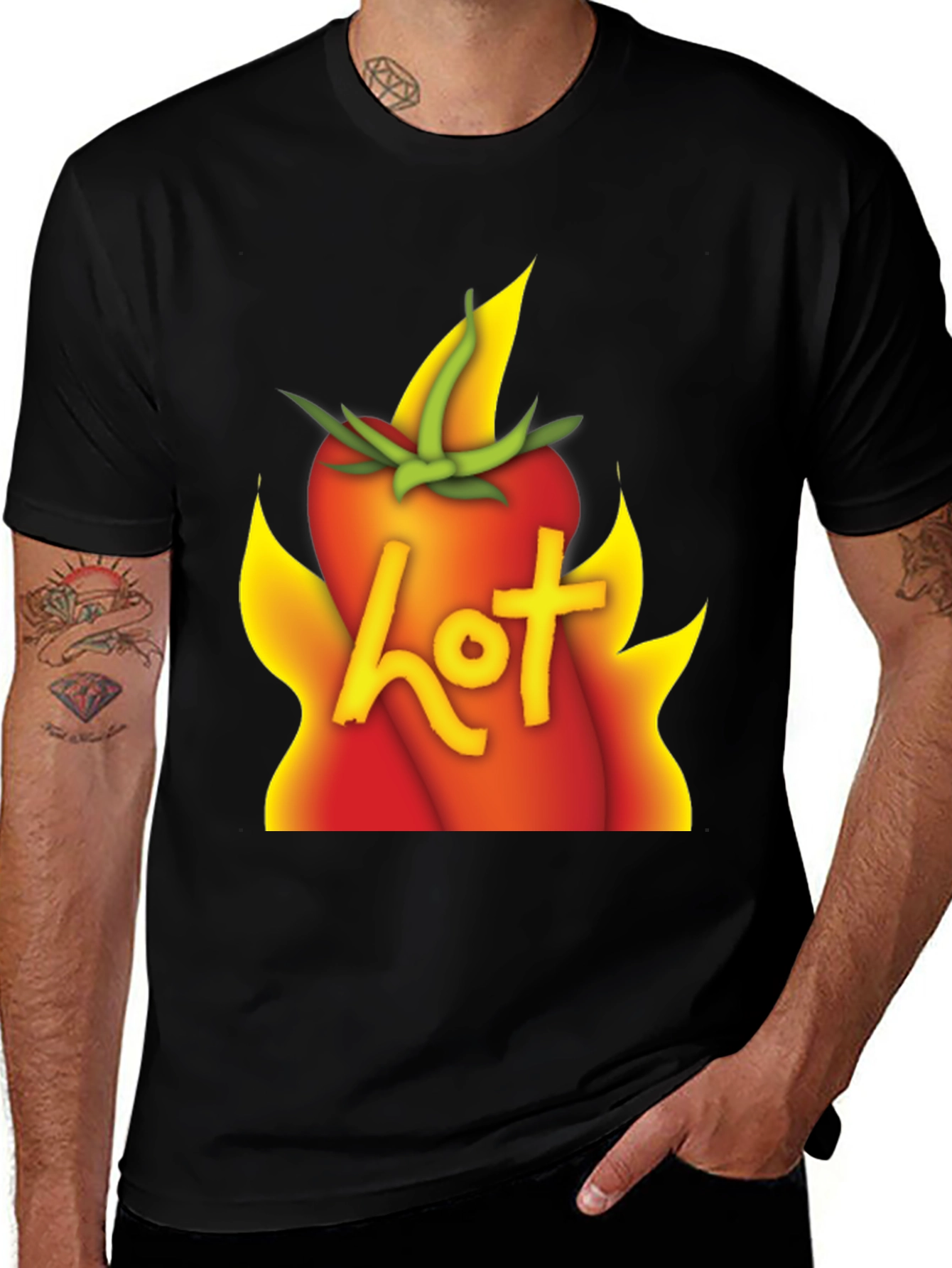 Variant 30 of Hot Tomato Graphic T-Shirt - Unisex Cotton Tee