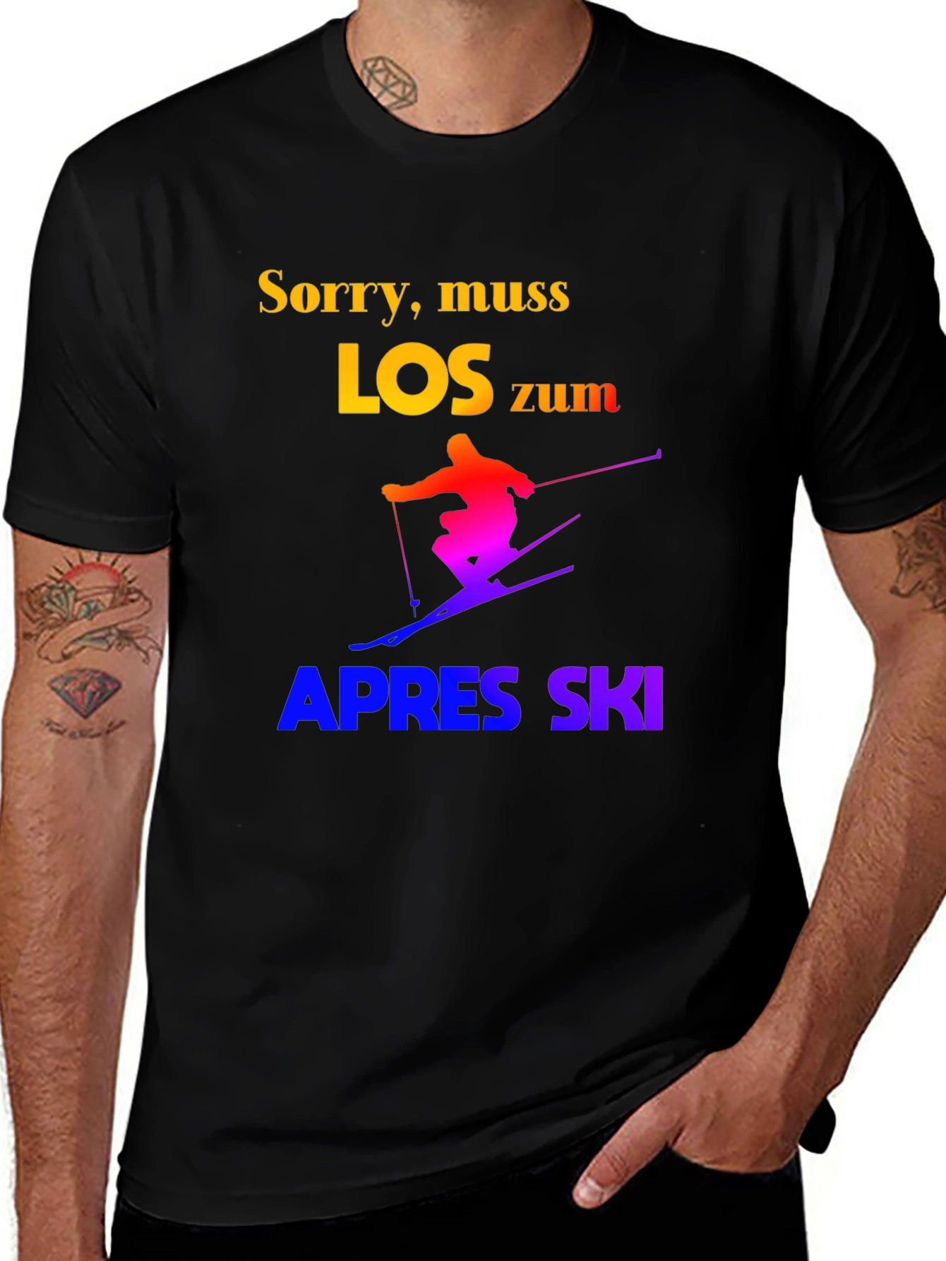 Variant 29 of Sorry Muss Los Zum Apres Ski Graphic T-Shirt