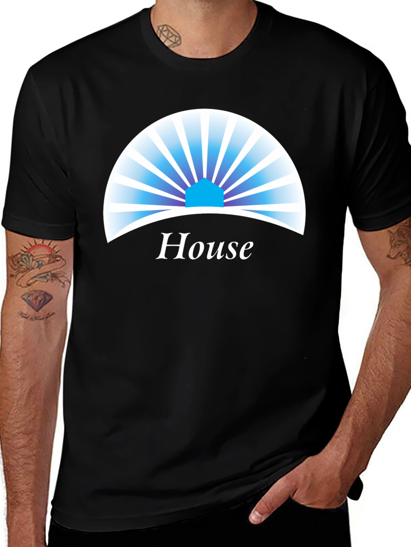 Variant 8 of House Graphic Tee - Modern Style