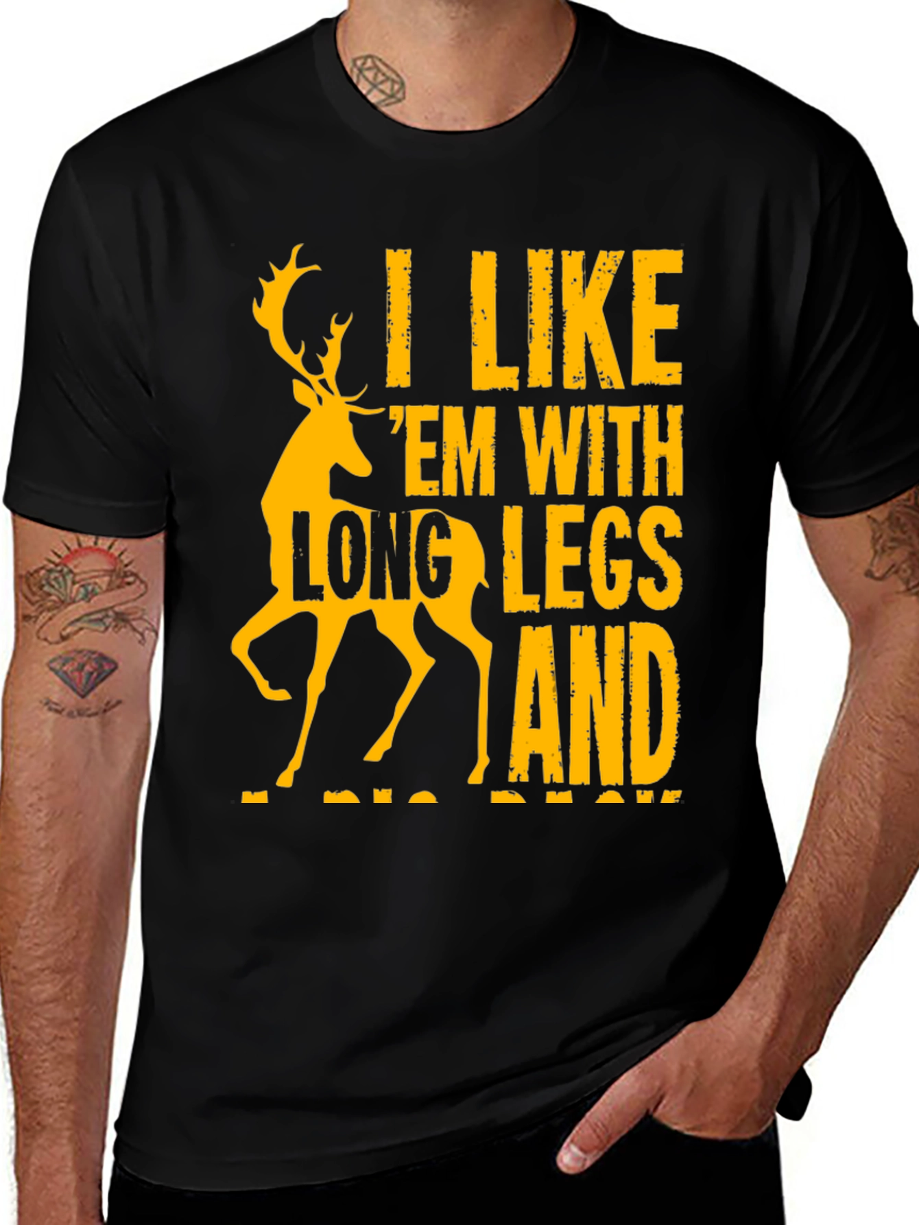 Variant 29 of Deer Long Legs Graphic T-Shirt