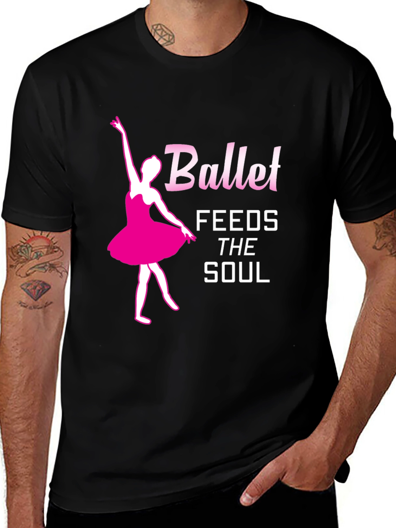 Variant 25 of Ballet Feeds The Soul Graphic T-Shirt