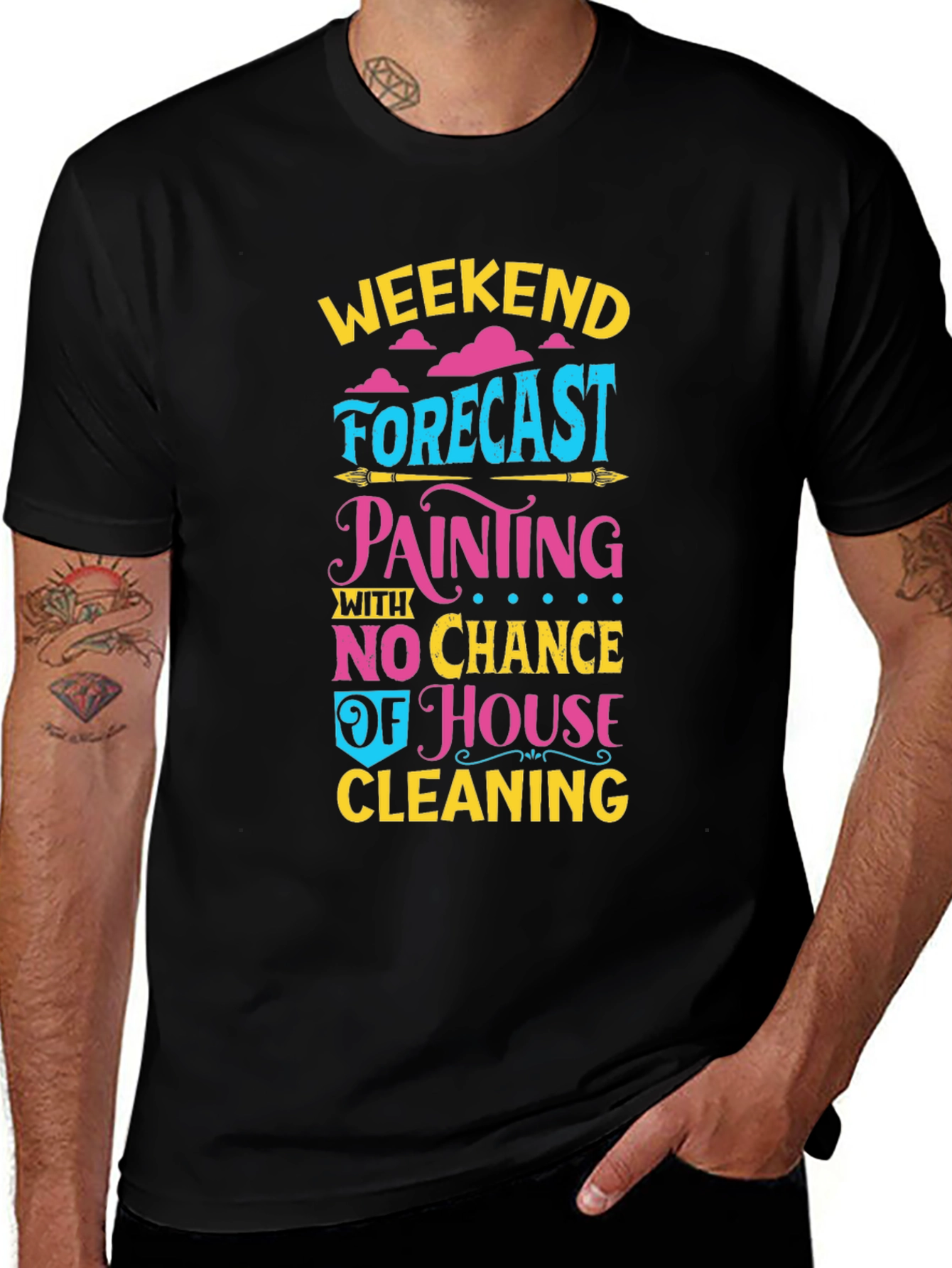 Variant 9 of Weekend Forecast Painting T-Shirt