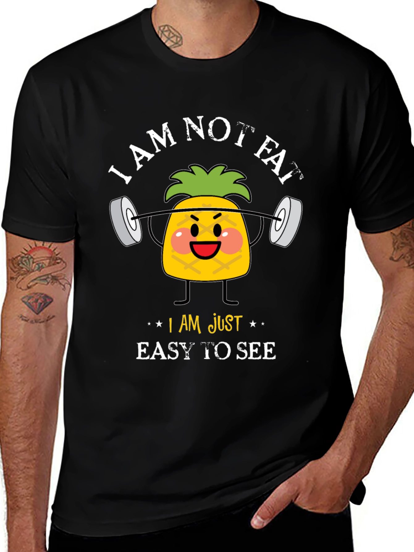 Variant 18 of I am Not Fat Easy To See T-Shirt
