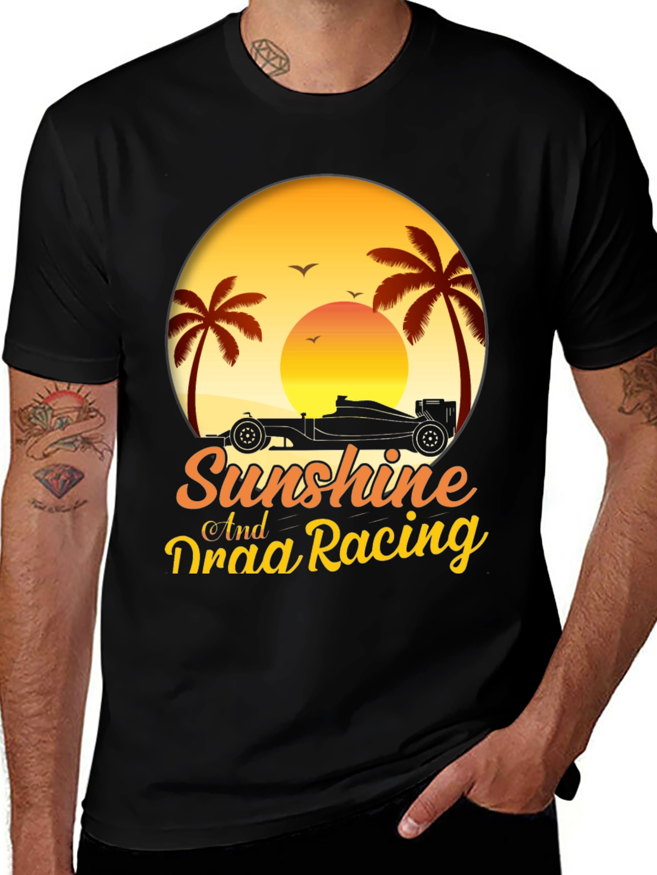 Variant 14 of Sunshine & Drag Racing Graphic Tee