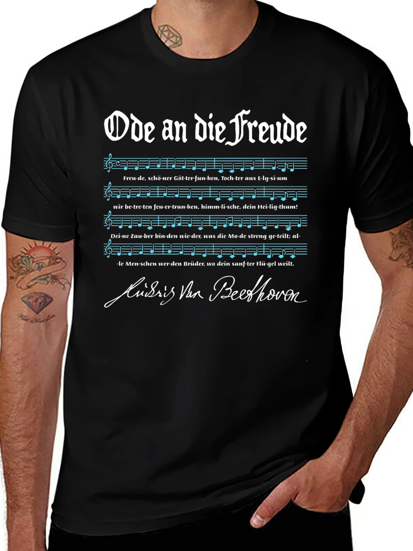 Ode to Joy Beethoven Music T-Shirt