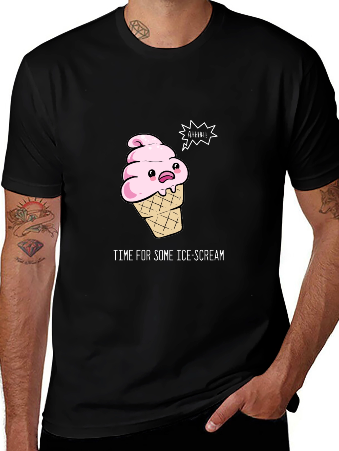 Variant 19 of Funny Ice Cream Cartoon T-Shirt