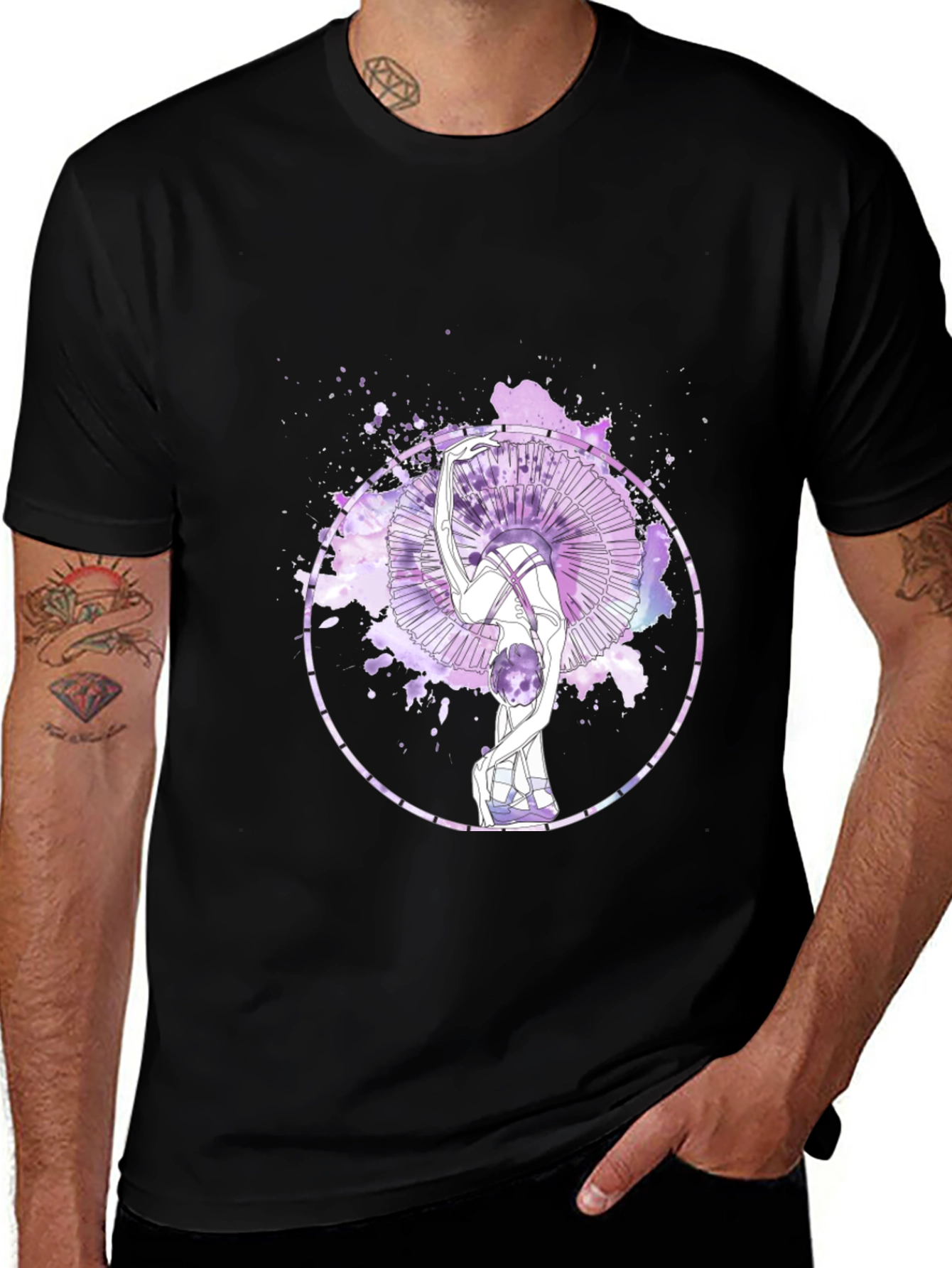 Variant 23 of Ballerina Graphic Tee - Artistic Dance T-Shirt