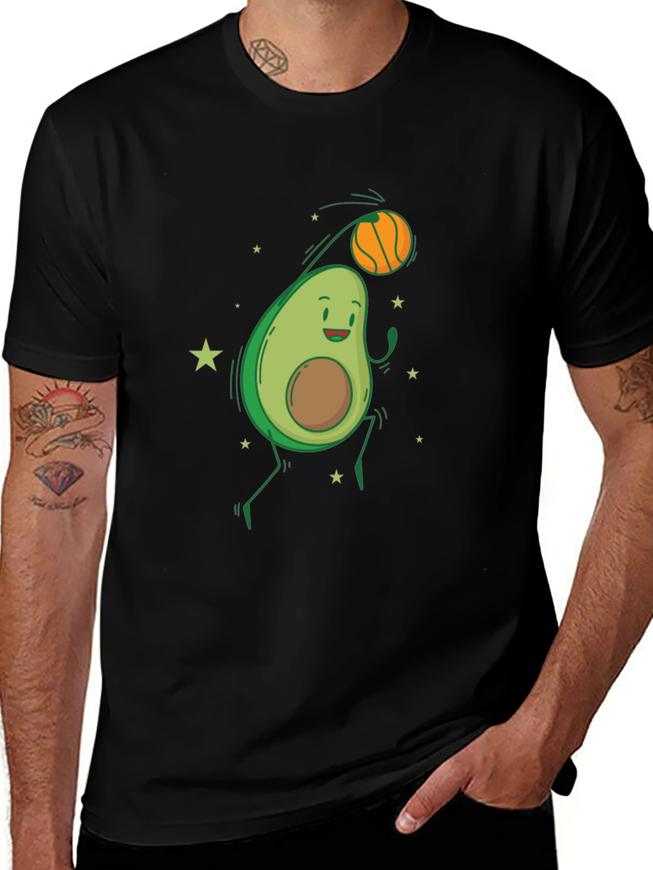 Avocado Basketball Graphic Tee