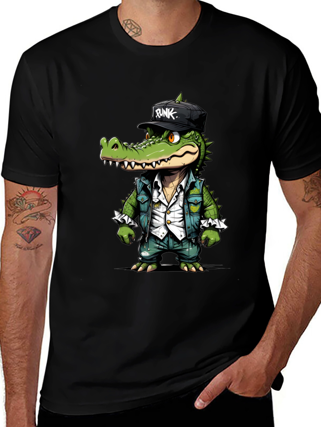 Cool Crocodile Cartoon T-Shirt