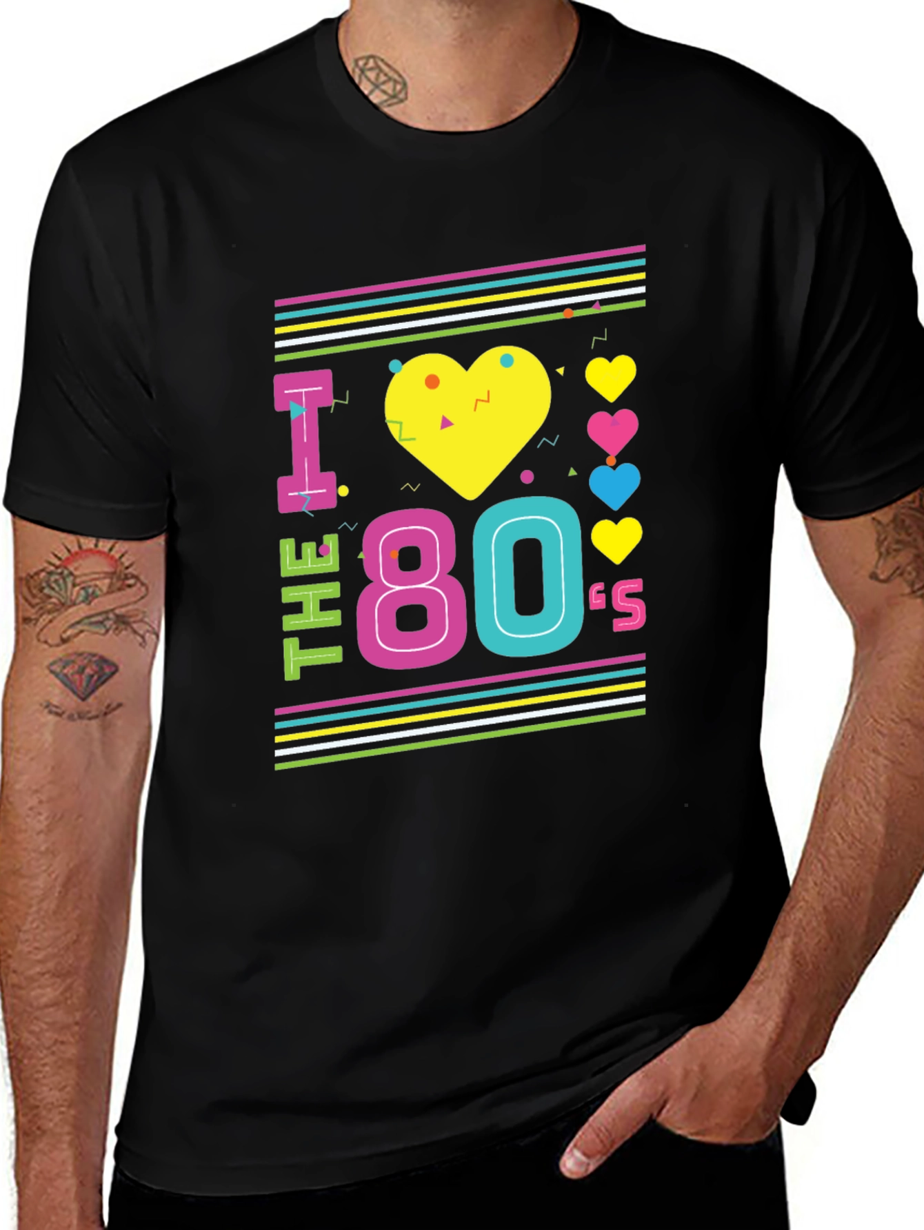 Variant 29 of I Love the 80's Retro T-Shirt
