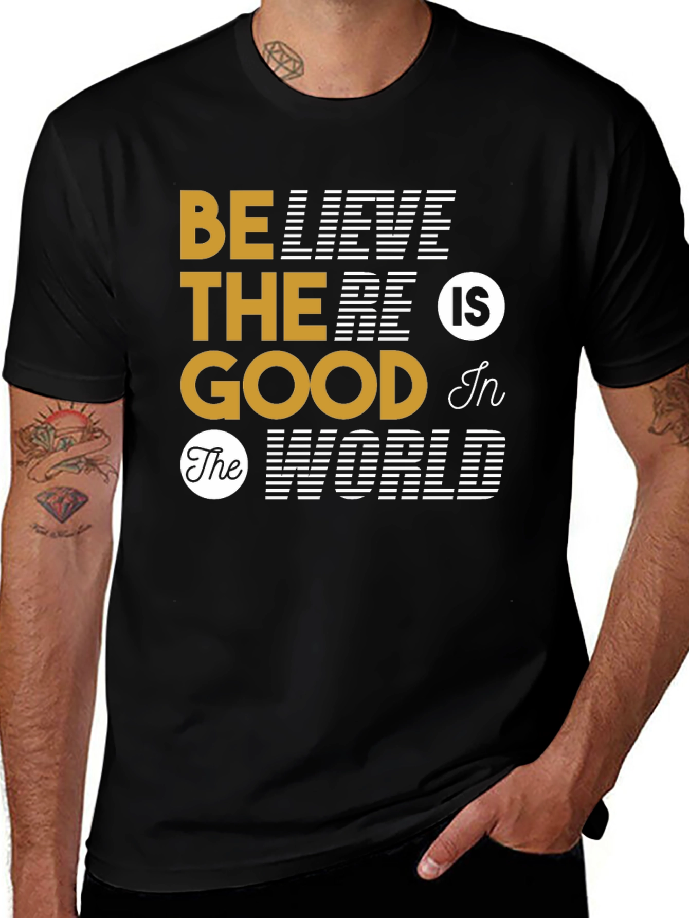 Variant 28 of Believe The Good T-Shirt - Inspirational Graphic Tee
