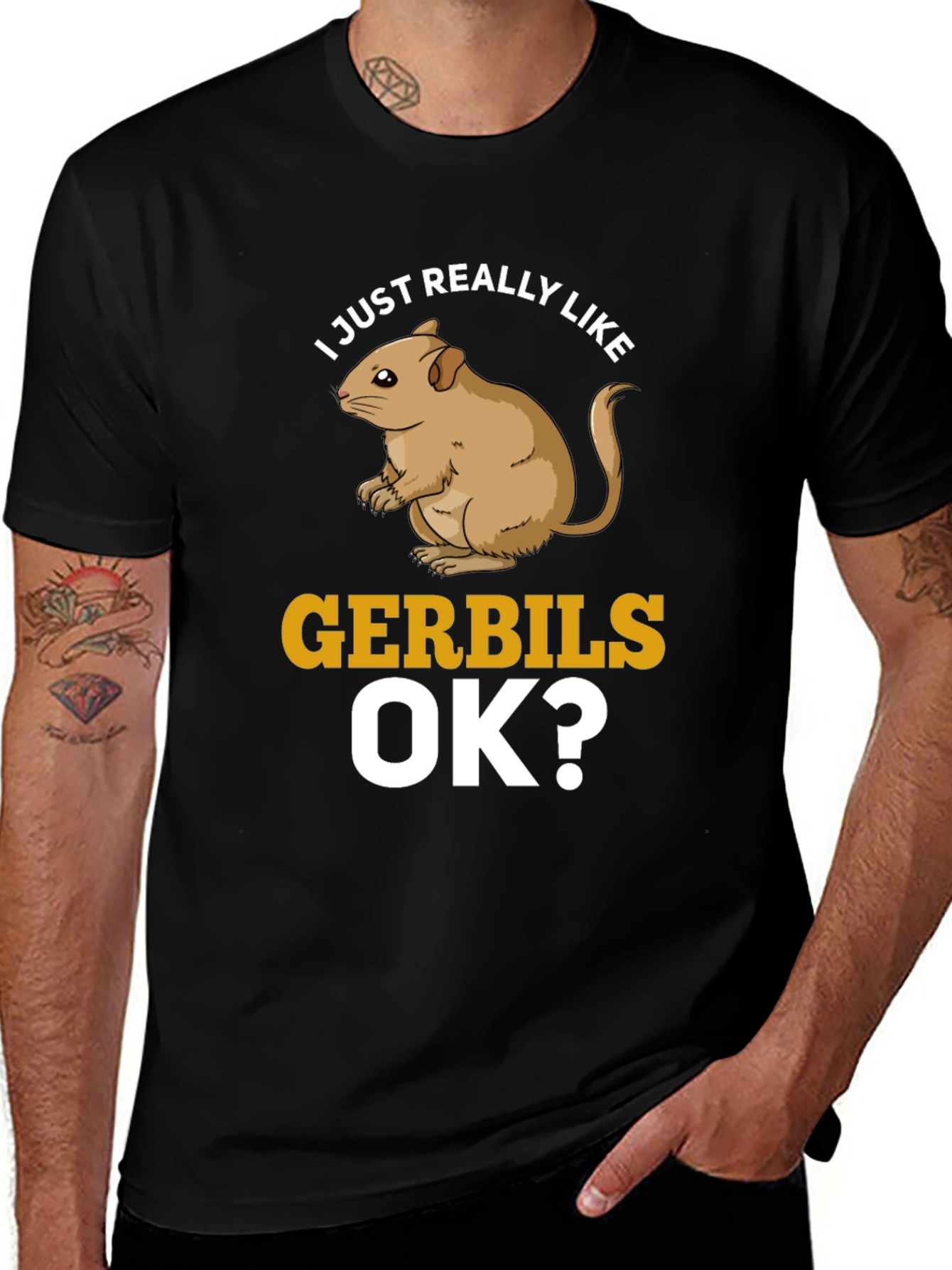 Variant 3 of Funny Gerbil Lover T-Shirt