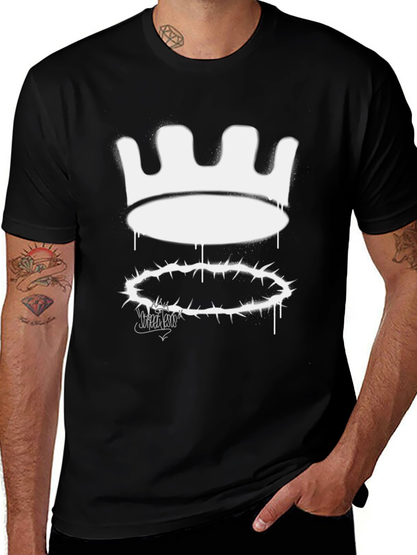 Variant 15 of Crown of Thorns Graphic Tee - Urban Style