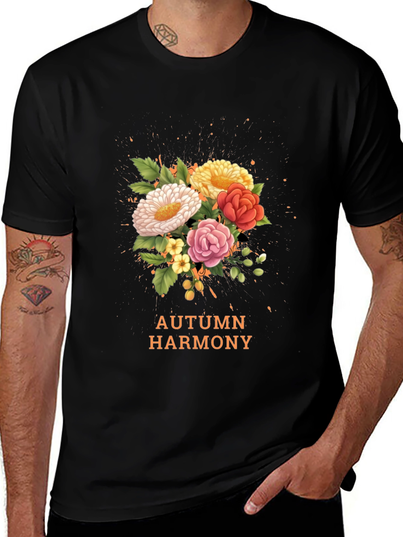 Variant 16 of Autumn Harmony Floral T-Shirt