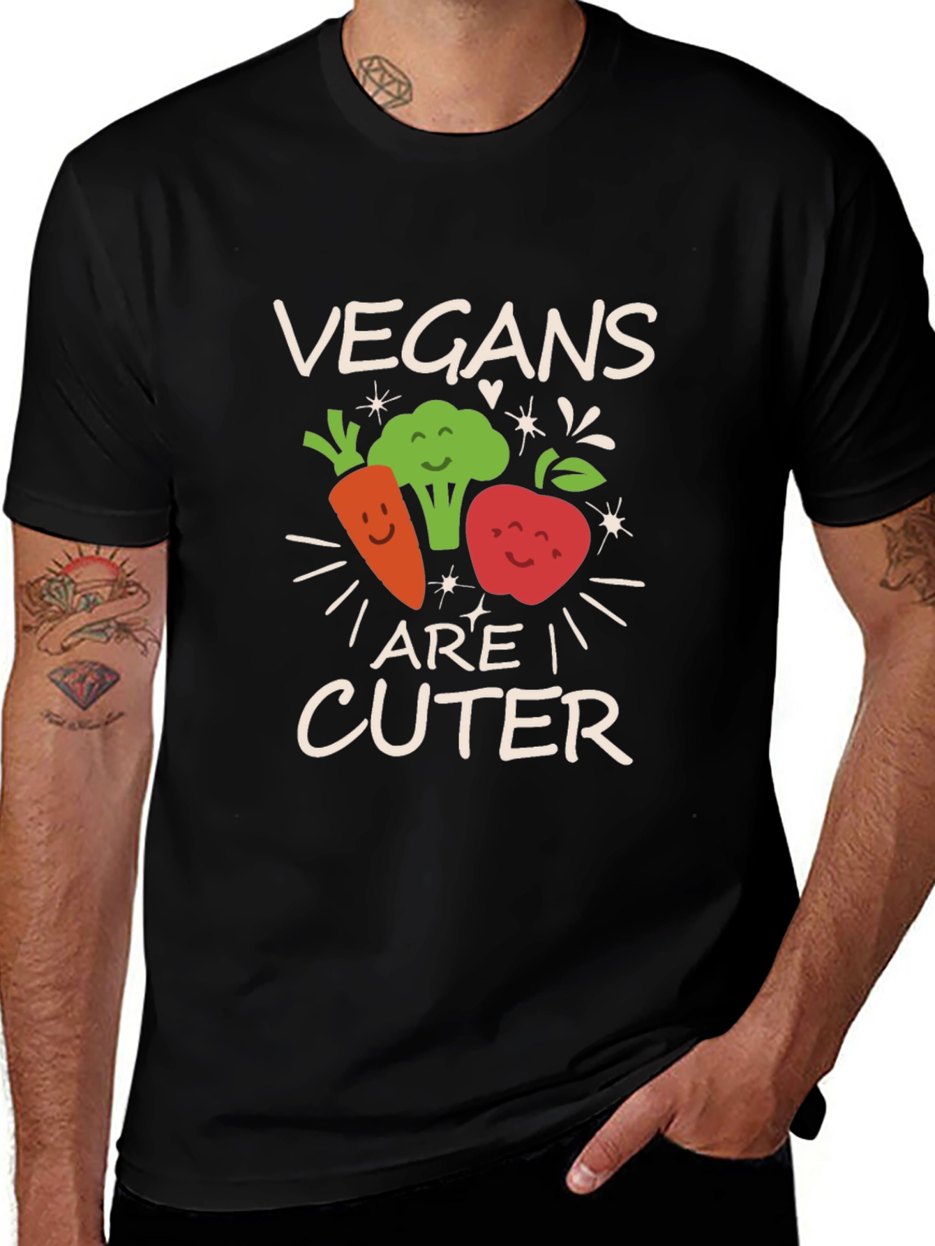 Variant 11 of Vegans Are Cuter Graphic Tee